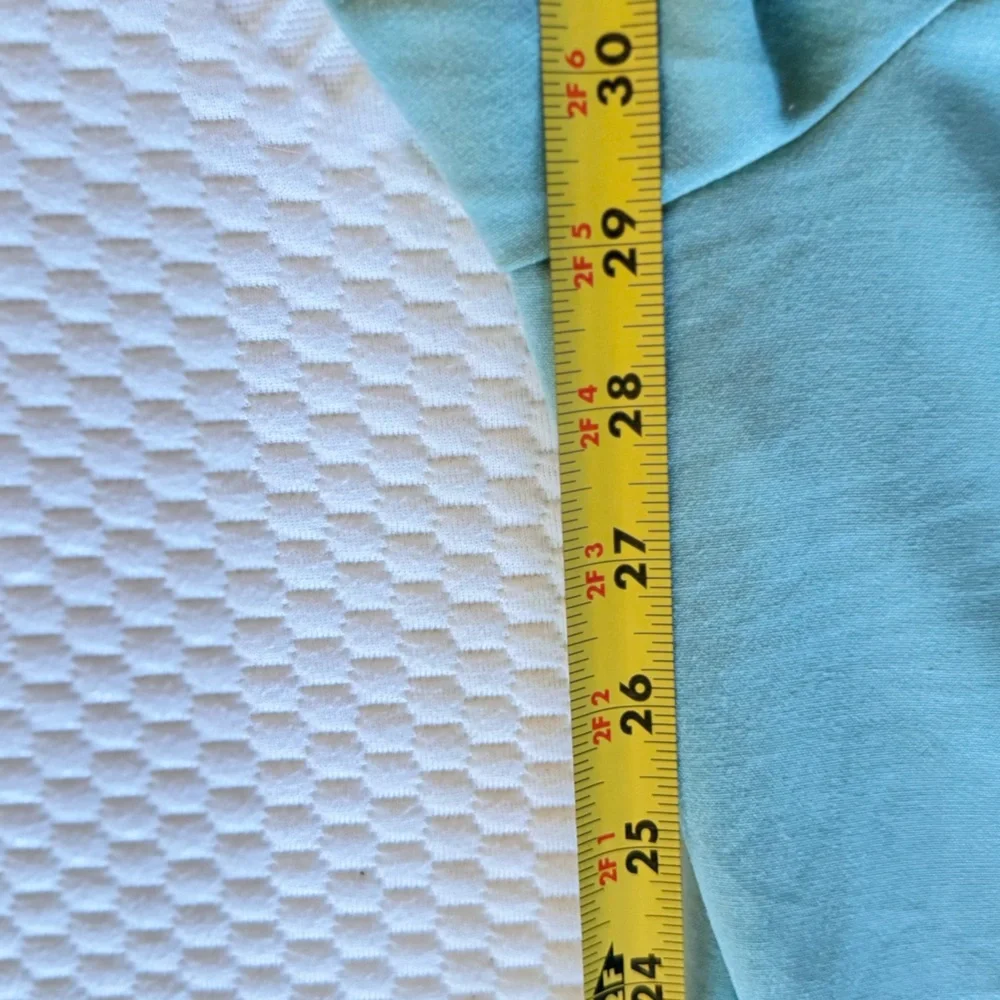 MODCLOTH Pastel Mint Green Wide Leg Trousers Pants w White Piping Trim